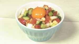 トマとろかけごはん・完成図