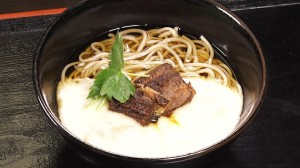 あったまりランド深堀　お食事処さくら　鰻そば　白き山