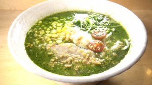 勘鳥居 バジルスープ お洒落な塩ラーメン