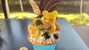 保養所 むつみ荘 クマージョ春パフェ