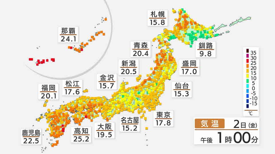 アメダス-気温